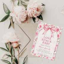 Shabby Chic Coquette Pink Love Shack Baby Shower