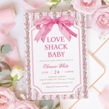 Shabby Chic Pink Love Shack baby Shower