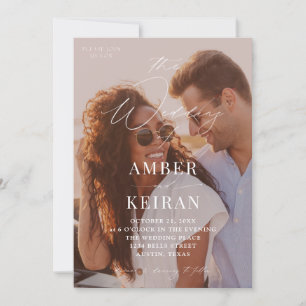 Invitación Shades - Boda fotográfico besado por el sol