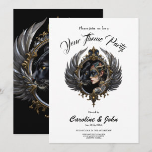 Invitación Shadow Queen – Emblema del Espíritu de Pantera.