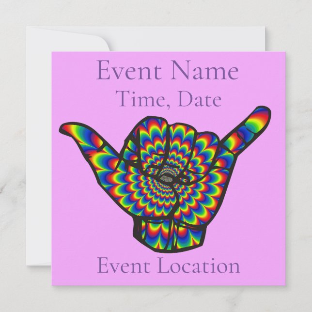 Invitación Shaka paquistaní Thunder_Cove (Anverso)