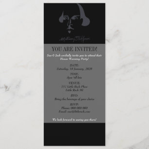 Invitación Shakespeare simple con la firma