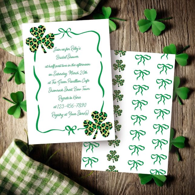 Invitación Shamrock Bridal Shower (Subido por el creador)
