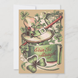 Invitación Shamrock Buckle Gorra Pipe Shillelagh