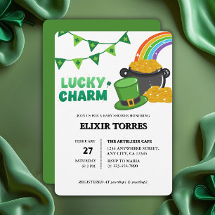 Invitación Shamrock Charm Shamrock St. Patrick's Day Baby Sho