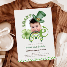 Invitación Shamrock St. Patrick's Day Lucky One First Birthda