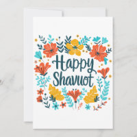 Shavuot - Celebración Feliz de Shavuot con Flores