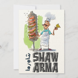 Invitación Shawarma Arabic Food Funny・・・・・・・・・・ك・・・・・・・・・・.