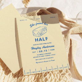 Invitación She Found Butter Half Butter Bridal Shower 