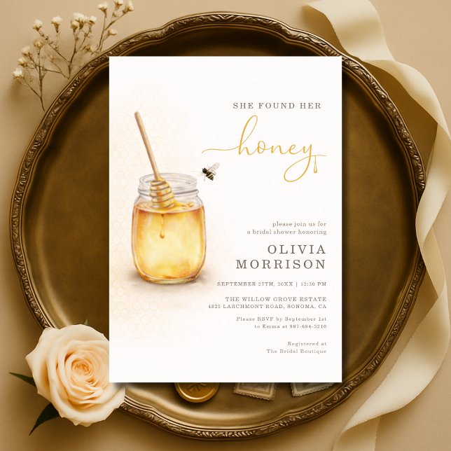 Invitación She Found Her Honey Bridal Shower (Subido por el creador)