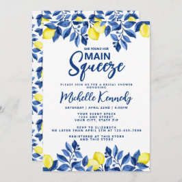 Invitación She Found Her Main Squeeze Bridal Shower