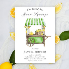 Invitación She Found Her Main Squeeze Lemon Bridal Shower