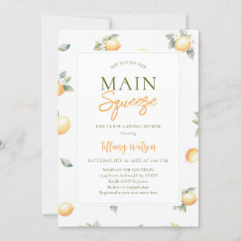 Invitación She Found Her Main Squeeze Lemon Bridal Shower