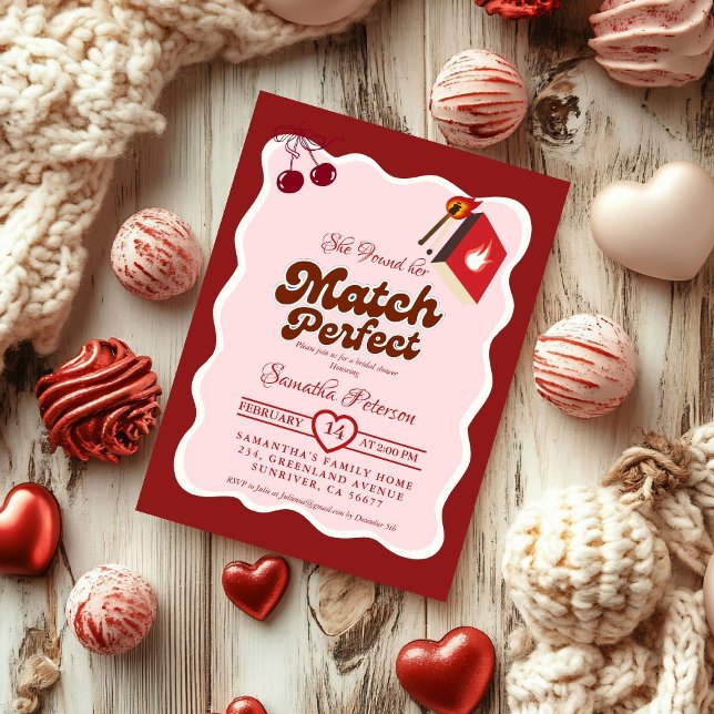 Invitación She found her match Bridal Shower (Subido por el creador)