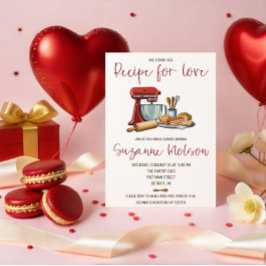 Invitación She Found her Recipe for Love! Bridal Shower