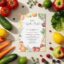 Invitación She is off the Market Farmers Market Bridal Shower