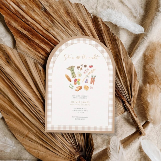 Invitación She is off the market floral bridal shower (Subido por el creador)