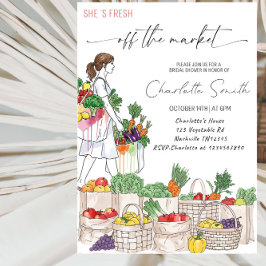 Invitación She’s Fresh Off the Market Bridal Shower Party
