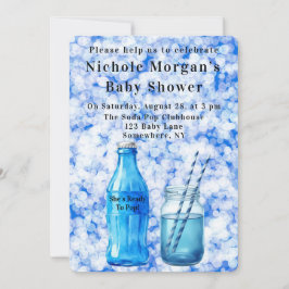 Invitación She’s Ready To Pop Boy Baby Shower