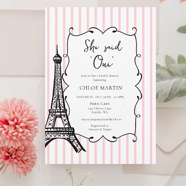 Invitación "She sai Oui" Paris (Subido por el creador)