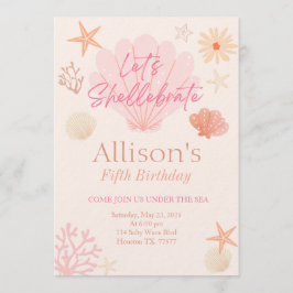 Invitación Shell Birthday Invitation 