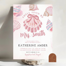 Invitación Shell pronto será la señora Beach Sea Bridal Showe