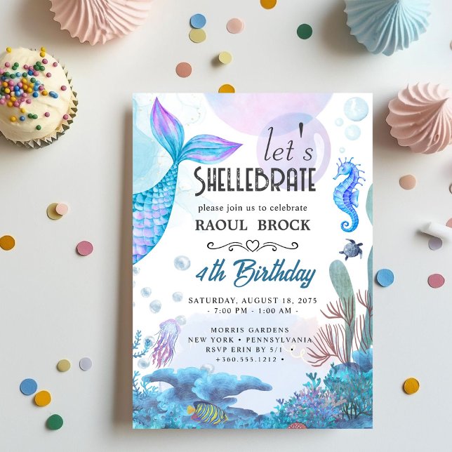Invitación Shellebrate   Birthday  (Subido por el creador)