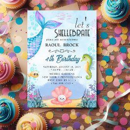 Invitación Shellebrate   Birthday 