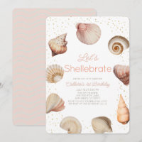 Shellebrate Seashell Realista Primer Cumpleaños