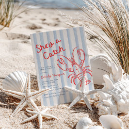 Invitación She's A Catch Coastal Bridal Shower
