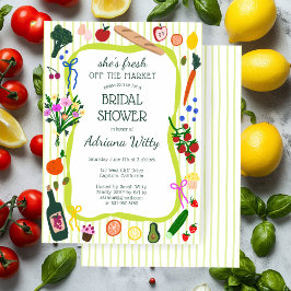 Invitación She's Fresh OFF THE MARKET Custom Bridal Shower