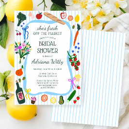 Invitación She's Fresh OFF THE MARKET Custom Bridal Shower
