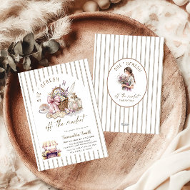 Invitación She's Fresh Off the Market Striped Bridal Shower