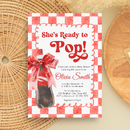 Invitación She's Ready to Pop Baby Shower