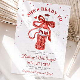 Invitación She's Ready To Pop Baby shower