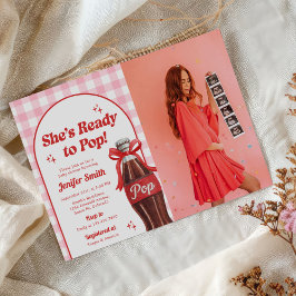 Invitación She's Ready to Pop Soda Baby Shower Photo