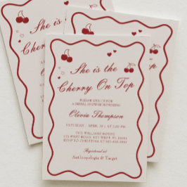 Invitación She's The Cherry On Top Bridal Shower