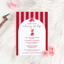 She's the Cherry on Top Bridal Shower Coquette