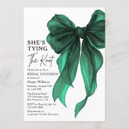 Invitación She's Tying The Knot Bow Bridal Luncheon
