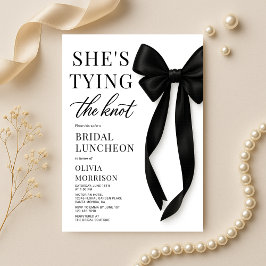 Invitación She's Tying The Knot Bow Bridal Luncheon