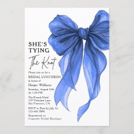 Invitación She's Tying The Knot Bow Bridal Luncheon