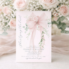 Invitación She's tying the know Whimsical Bow bridal shower