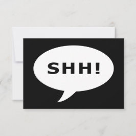 Invitación ¡SHH! burbuja que habla