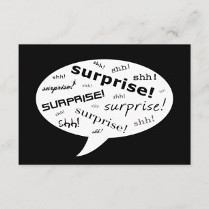 Invitación ¡SHH! ¡Es un fiesta sorpresa! :: burbuja del discu