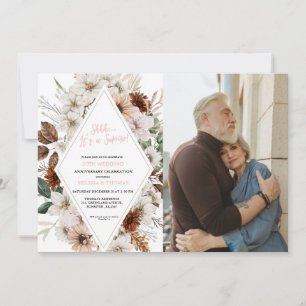 Invitación Shhh Es un aniversario de bodas sorpresa de 50 año
