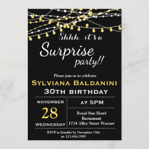 INVITACIÓN SHHH... ¡ES UN FIESTA SORPRENDENTE!