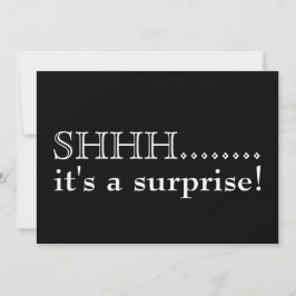 Invitación Shhh... Es una fiesta sorpresa de cumpleaños númer
