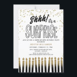 Invitación ¡Shhh! Es una pícaro diversión 50 cumpleaños<br><div class="desc">¡Shhh! ¡Es una invitación a la vela de 50 años de sorpresas Sus invitados sabrán que este será un fiesta especial con sólo mirar esta invitación!</div>