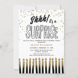 Invitación ¡Shhh! Es una pícaro diversión 50 cumpleaños