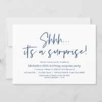 Shhh, es una sorprendente celebración de cumpleaño